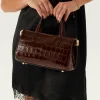 Ancona Glossy Croco Bag