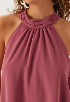 Asymmetric Halter Neck Blouse