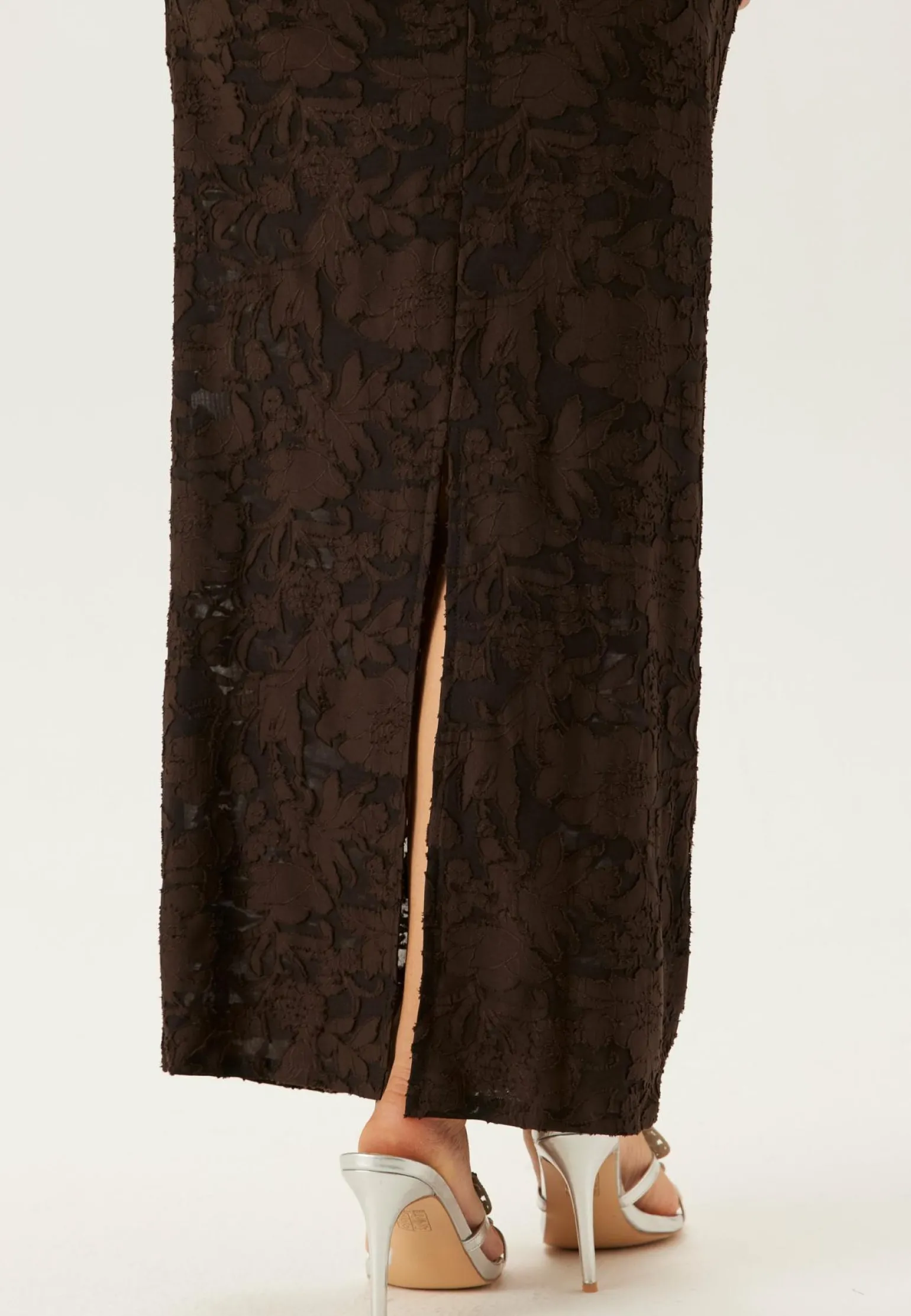 Asymmetric Jacquard Stretch Ankle Dress