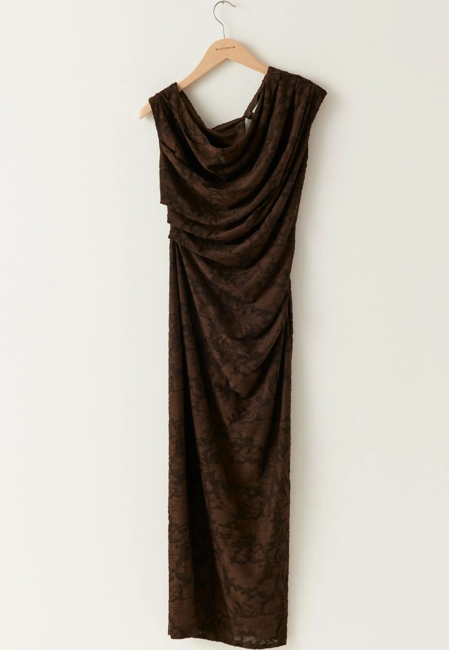 Asymmetric Jacquard Stretch Ankle Dress