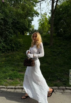 Asymmetric Lace Skirt