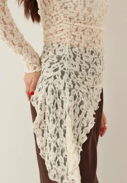 Asymmetric Lace Top