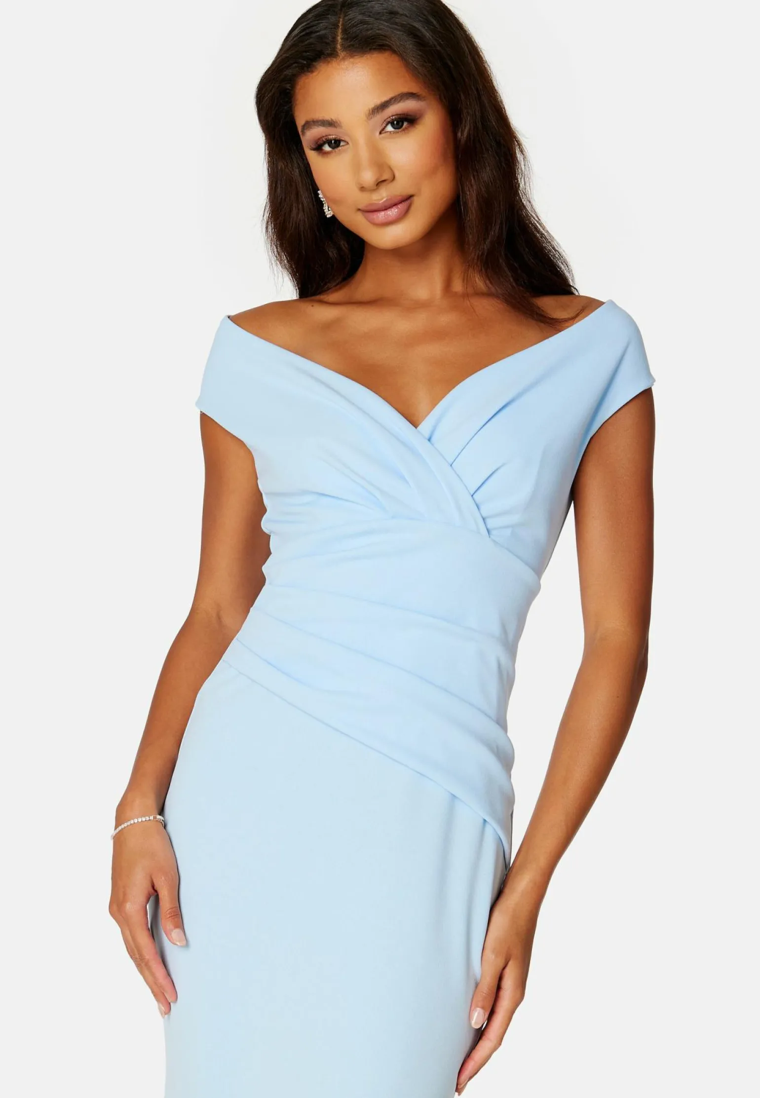 Bardot Pleat Maxi Dress