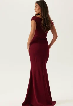Bardot Pleat Maxi Dress