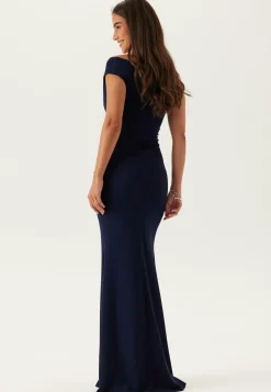 Bardot Pleat Maxi Dress