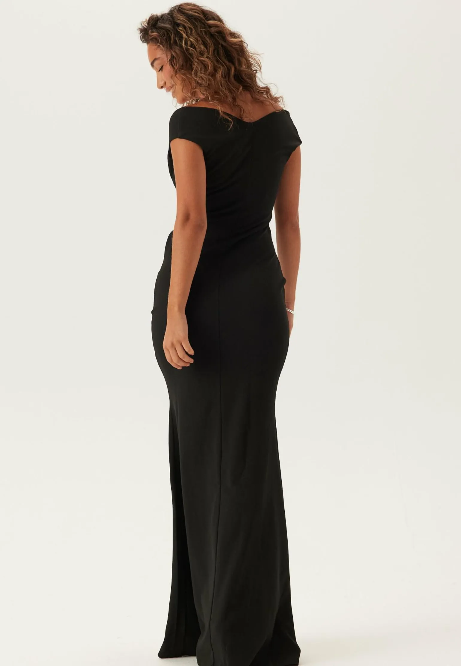 Bardot Pleat Maxi Dress