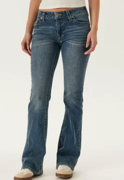 Becca Mid Rise Boot Cut Flap