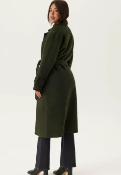 Belted Wool Blend Coat