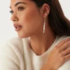 Berthe Pearl Chain Earrings Si