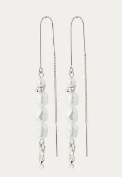 Berthe Pearl Chain Earrings Si
