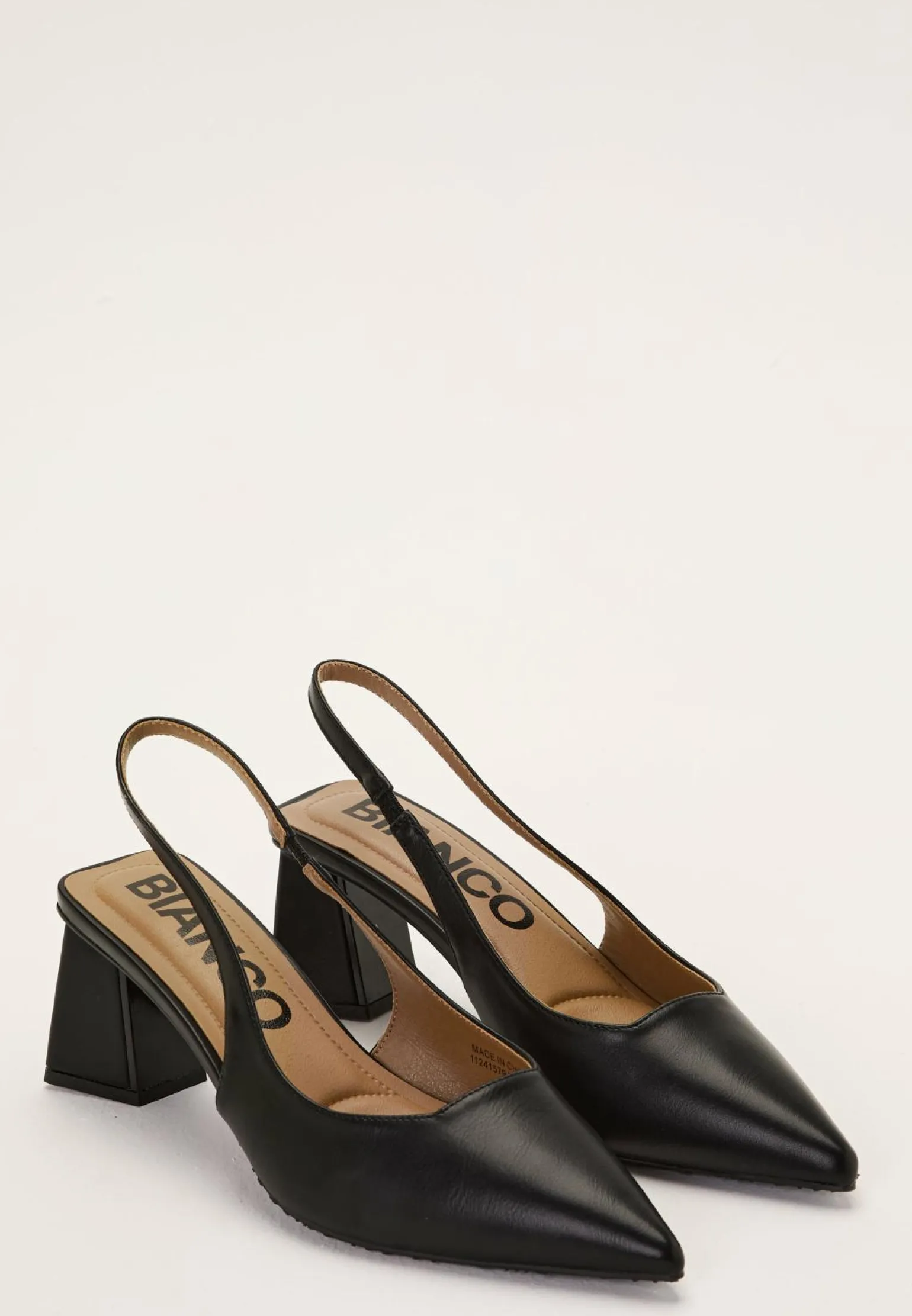 Biamaralyn Slingback Smooth Faux Leather