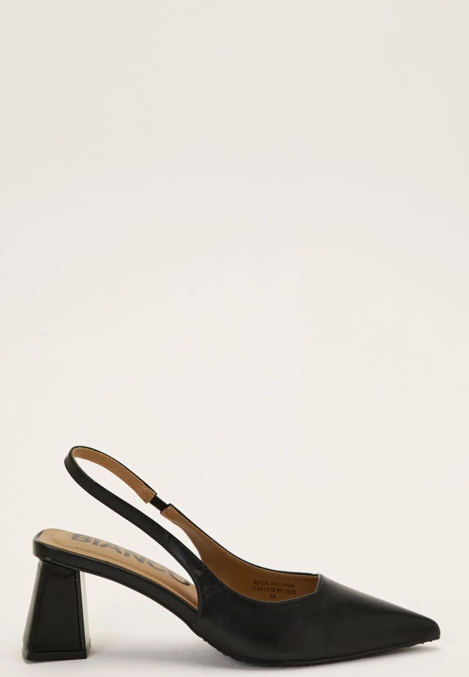 Biamaralyn Slingback Smooth Faux Leather