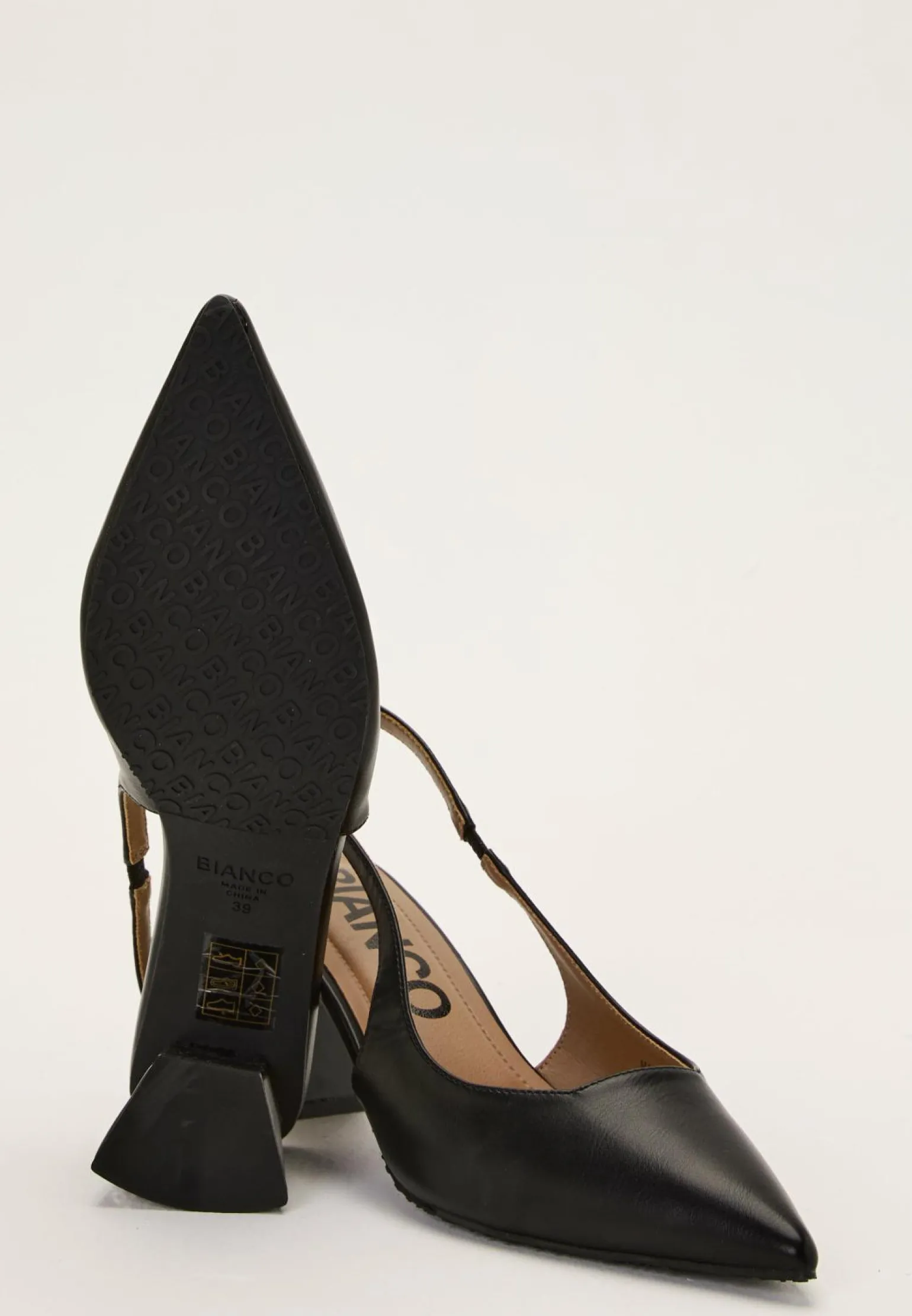 Biamaralyn Slingback Smooth Faux Leather