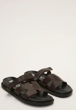 Biaoslo Velcro Slide Faux Leather