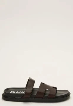 Biaoslo Velcro Slide Faux Leather
