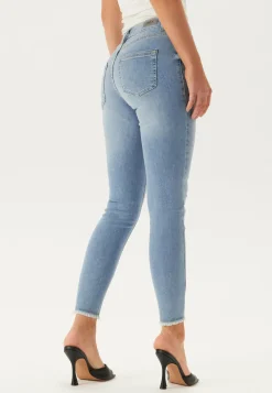 Blush Life Mid Raw Jeans