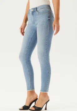 Blush Life Mid Raw Jeans