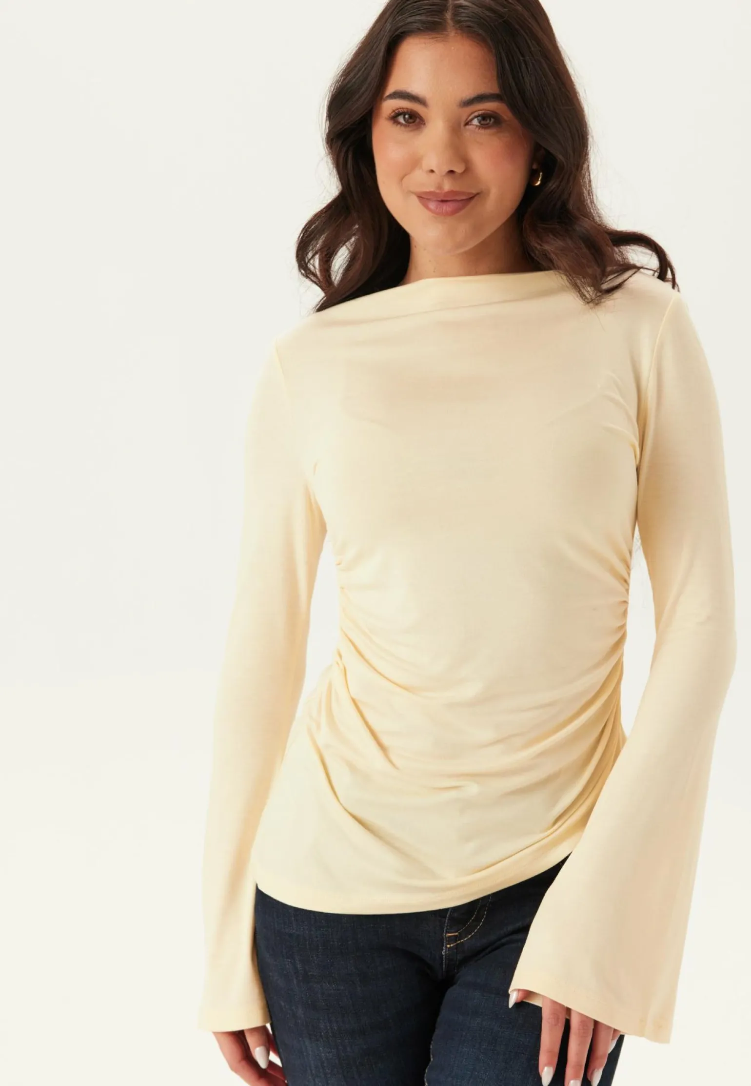Boat Neck Asymmetric Top