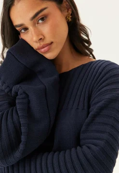 Boatneck Knitted Sweater