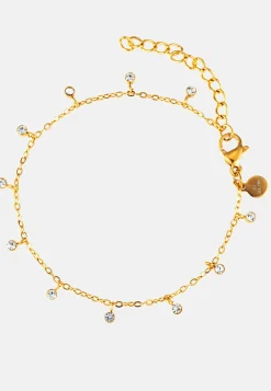 Bracelet With Multi Crystal Charm