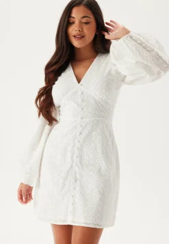 Broderie Anglaise Balloon Sleeve Dress