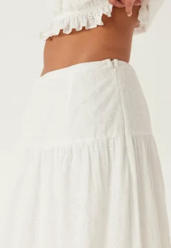 Broderie Anglaise Maxi Skirt
