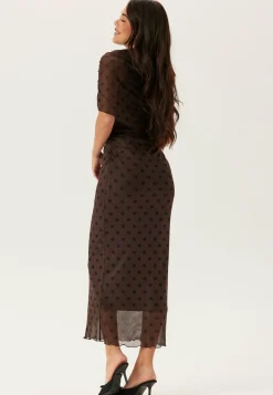 Cape Mesh Ankle Dress