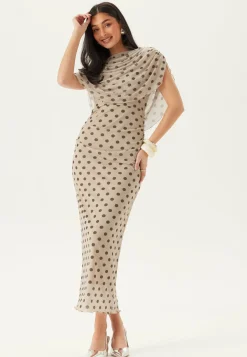 Cape Mesh Ankle Dress