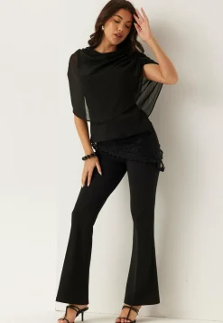 Cape Sleeveless Blouse