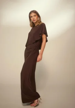 Cape Soft Maxi Dress