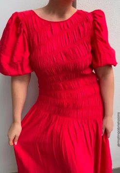 CC Puff Sleeve Smock Dress