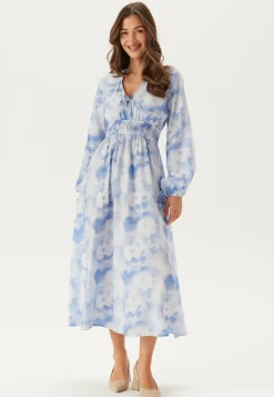 CC V-neck Viscose Strap L/S Dress
