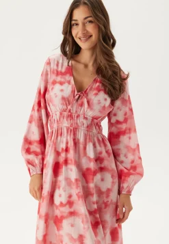 CC V-neck Viscose Strap L/S Dress