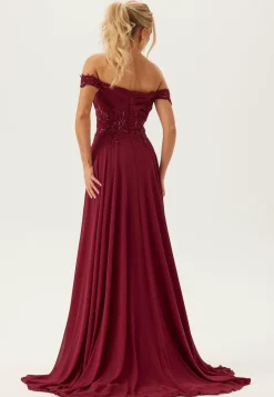 Chiffon Off Shoulder Evening Dress