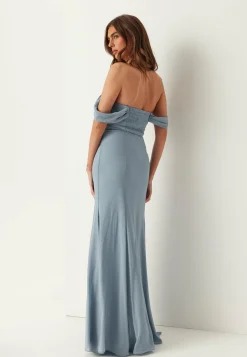 Chiffon Off Shoulder Maxi Dress