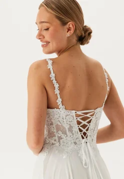 Chiffon Rhinestone Wedding Dress