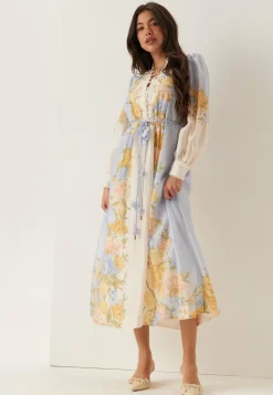Christina Placement Print Midi