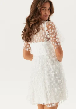 3D Floral V-neck Dress