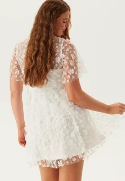 3D Floral V-neck Dress