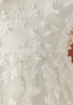 3D Floral V-neck Dress