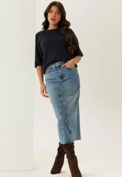 Denim Midi Skirt
