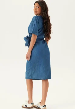 Denim Wrap Dress