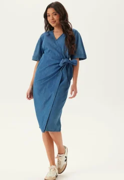 Denim Wrap Dress