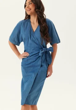 Denim Wrap Dress
