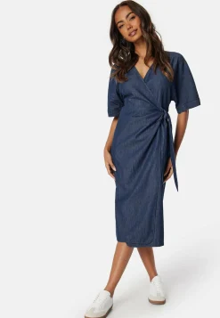 Denim Wrap Dress