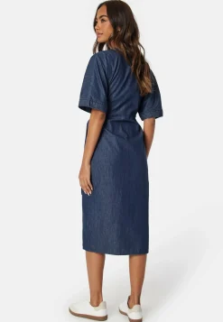 Denim Wrap Dress
