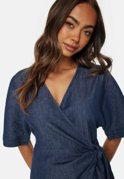 Denim Wrap Dress
