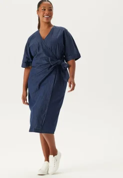 Denim Wrap Dress