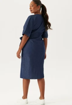 Denim Wrap Dress