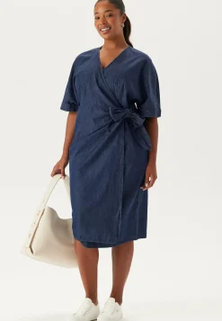 Denim Wrap Dress